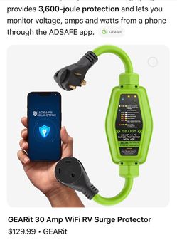 GEARit 30 Amp WiFi RV Surge Protector