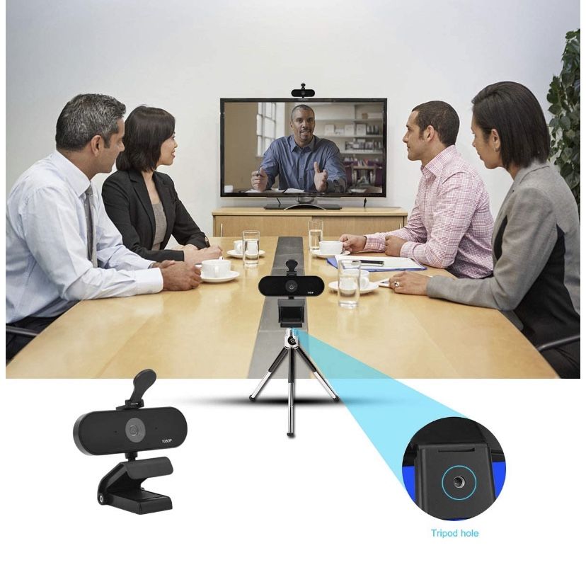Seeings Guardnes 1080P FHD HD Webcam, USB Desktop Laptop Camera, Mini Plug and Play Video Calling Computer Camera, Built-in Mic, Flexible Rotatable Cl