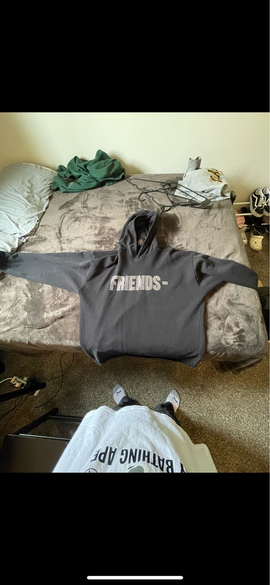 Vlone rhinestone black sweater