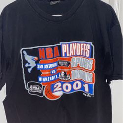 Vintage 2001 NBA playoffs T-shirt Size Large