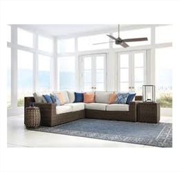 New outdoor patio furniture sectional sofa tax included