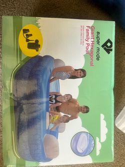 Super Mode Giant Hexagonal Family Inflatable Pool