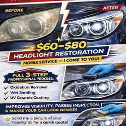 Headlight Restoration (Mobile Service)
