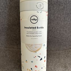 W&P - Insulated Ceramic Bottle - 20 oz - Terrazzo Cream Brand New