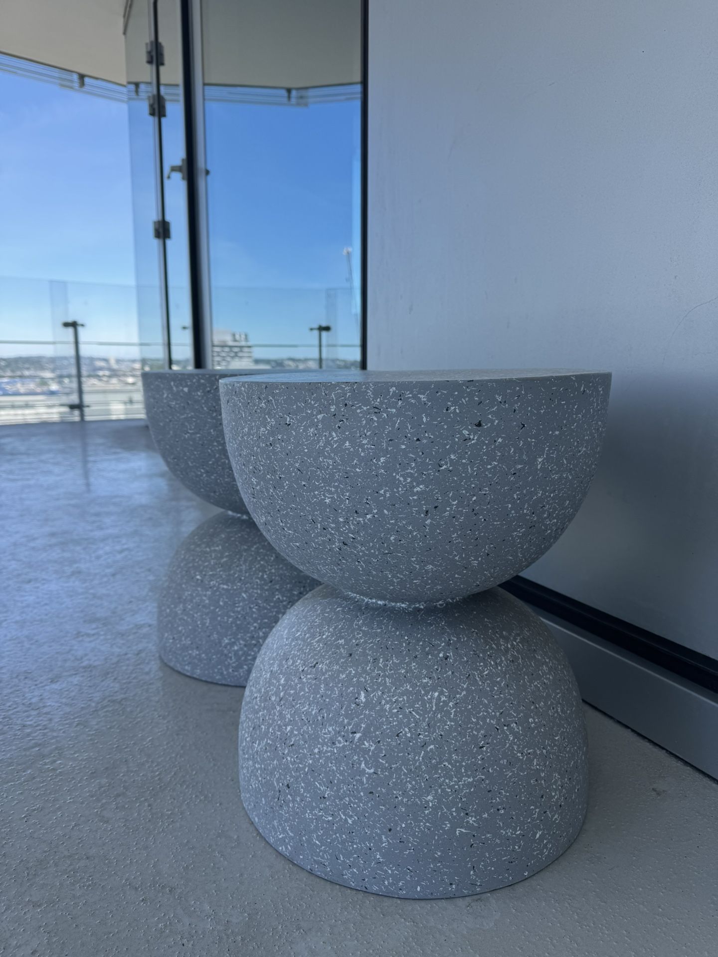 Grey Outdoor Side Tables (Set Of 2)
