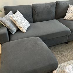 Sectional sofa and cushions included