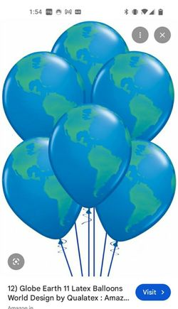 25 - 11" Globe Balloons