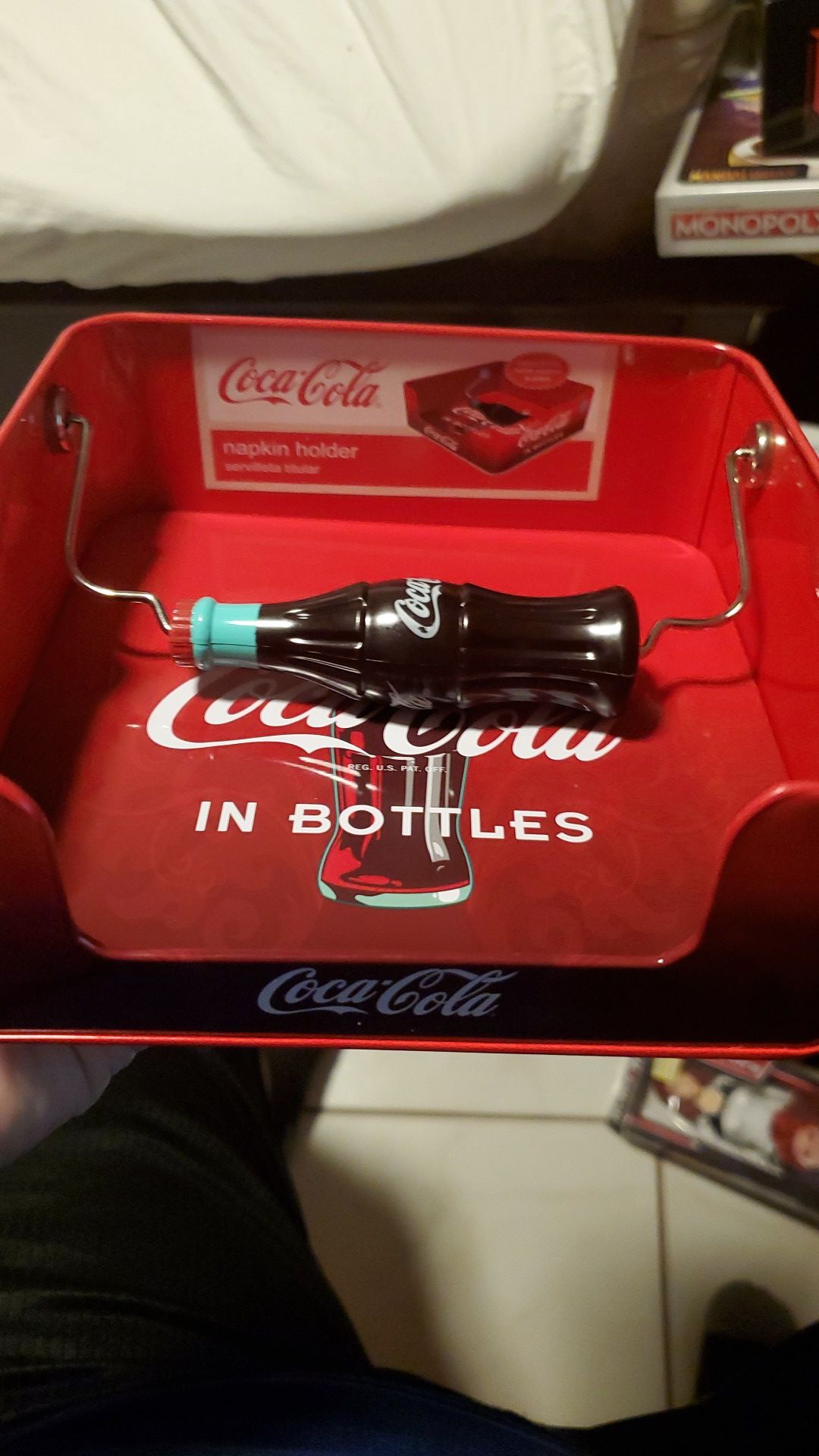 Coca cola napkin holder authentic brand new