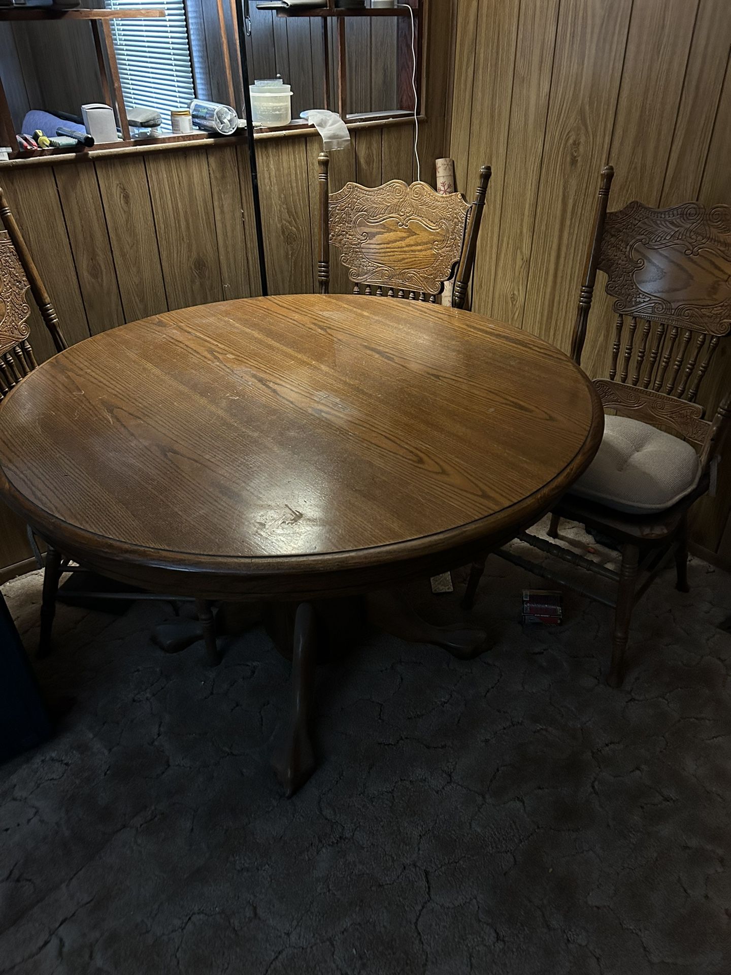 Six Foot Solid Oak Dining Table 