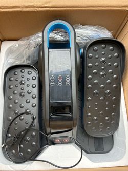 Under Desk Elliptical Machine, Electric Exerciser Pro with 16 Adjustable Speed, Quiet and Fully Assembled with Remote Control & Non-Slip Foot Straps