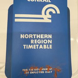 Conrail Northern Region Timetable