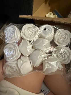 White light up roses, good quality