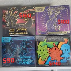 Various Pokemon Elite Trainer Boxes