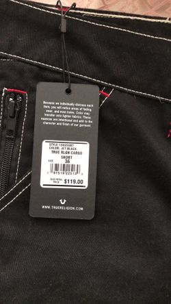 JET BLACK TRUE RLGN CARGO