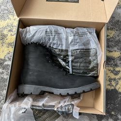 Timberland Men's 6" Inch Waterproof Basic Ankle Boots Black Nubuck