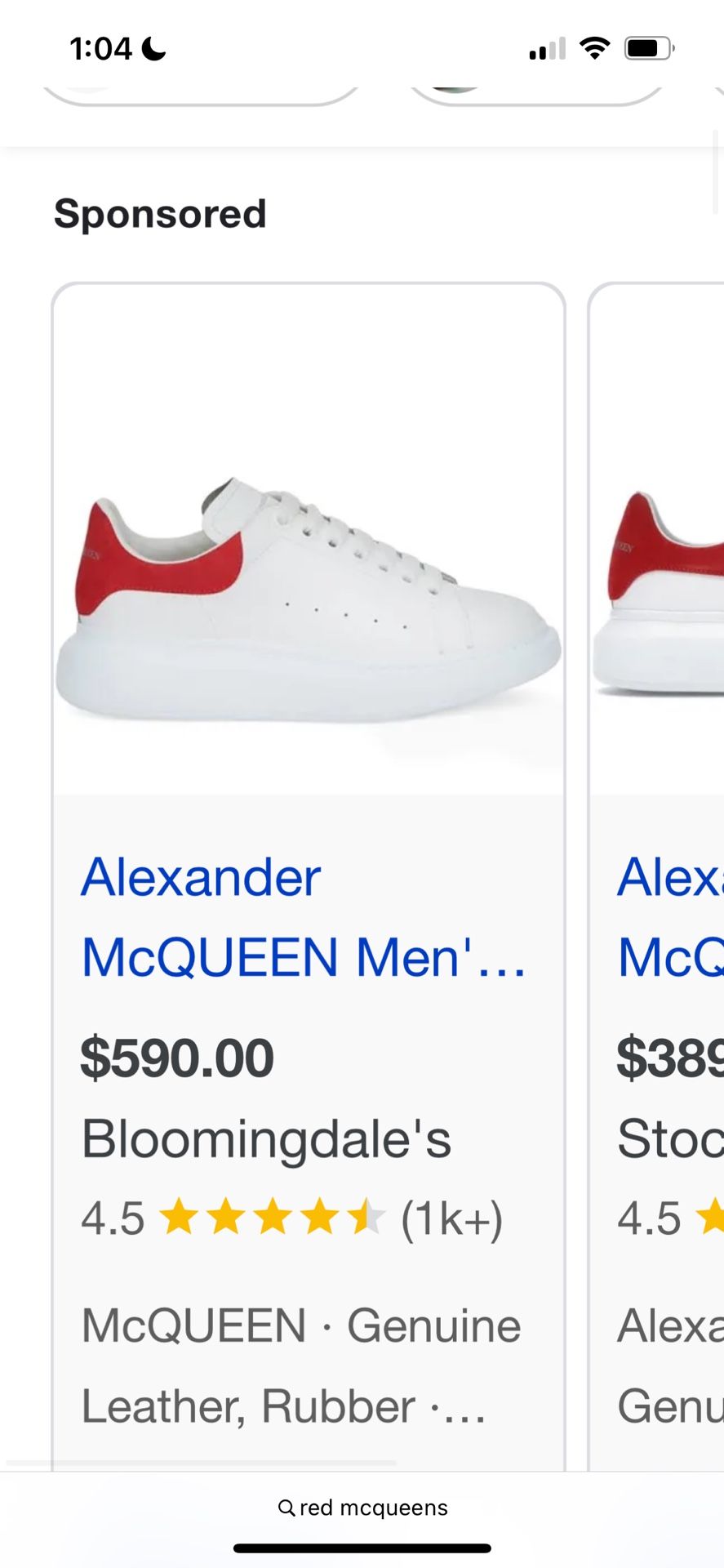 Used Mcqueens Size 10