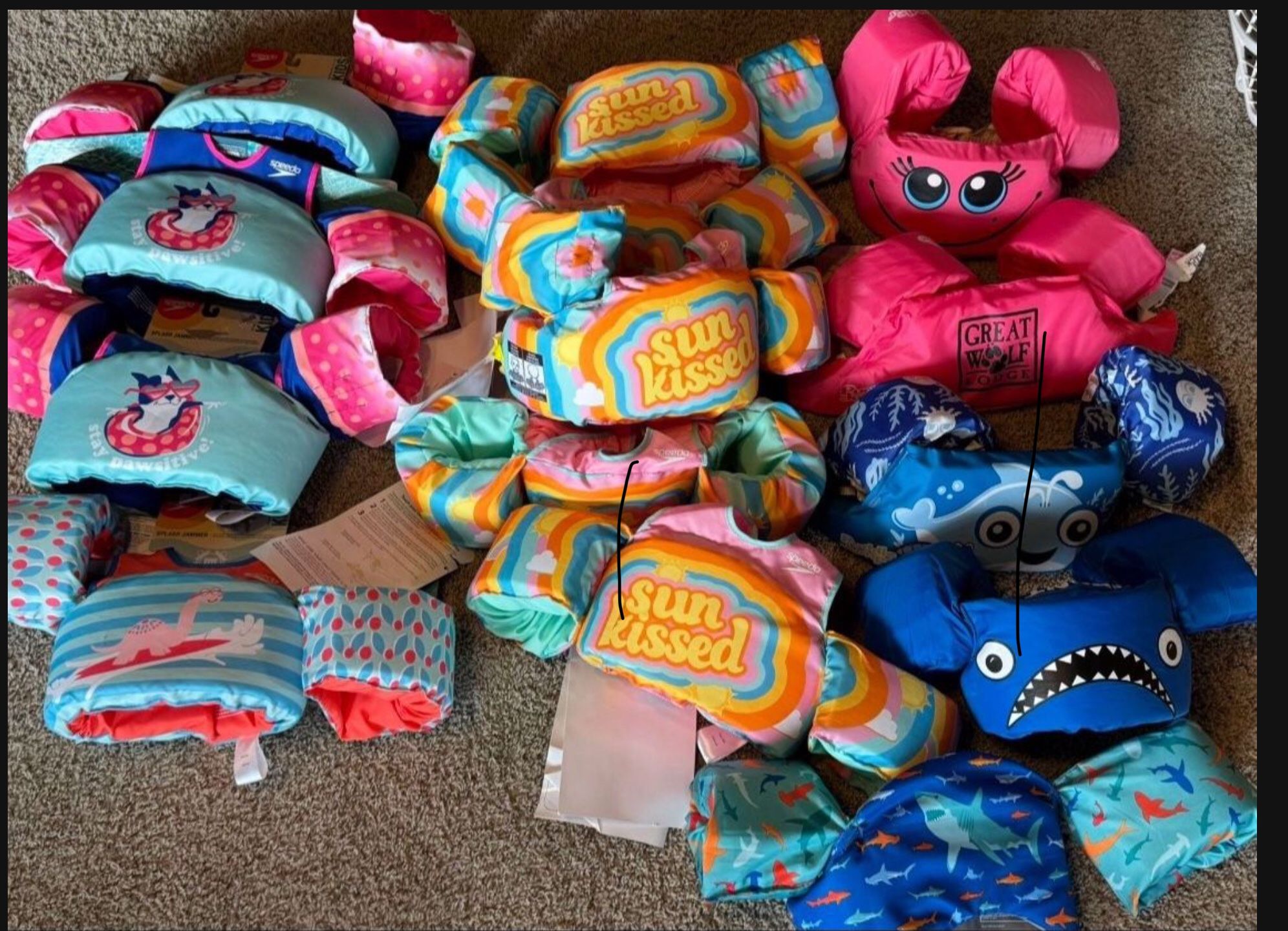 LOTS of Toddler Swim Aids/Flotation Devices