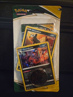 Pokemon Evolving Skies Houndoom Blister Pack Sealed