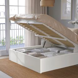 IKEA Malm Storage Queen Bed Frame 