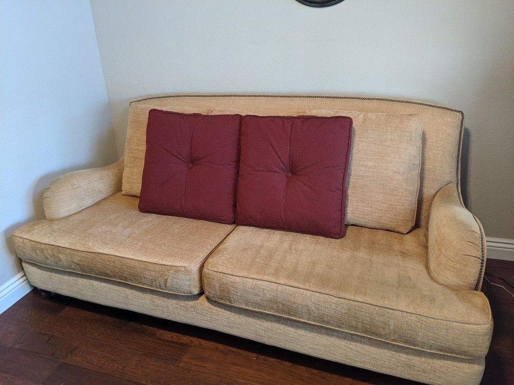 Like-New Deep Beautiful Professionally-made Custom Couch