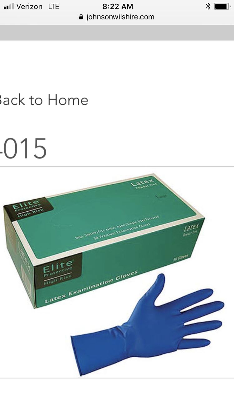 Heavy duty latex exam gloves (don’t rip)