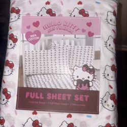 Hello Kitty Full Size Sheets Brand New