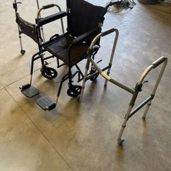 Hugo Wheel Chair/ 2 Walkers