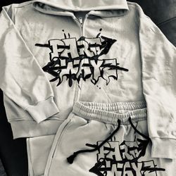 Two Piece Rhinestone Stack Jogger Sets