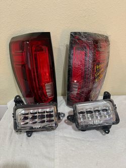 2019-2025 gmc sierra tail lights fog lights