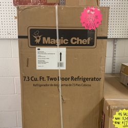 White New 7.3 Cu Ft Refrigerator 