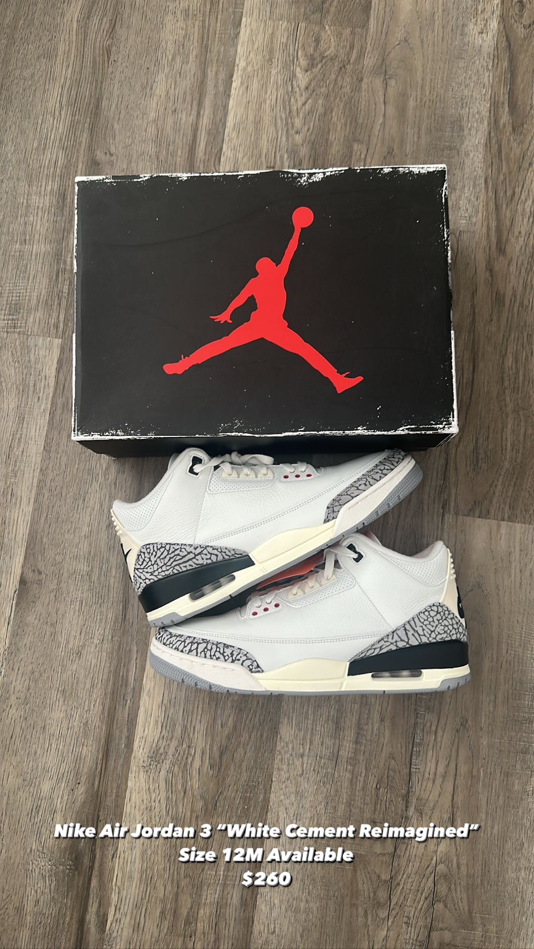 Nike Air Jordan 3 White Cement Reimagine