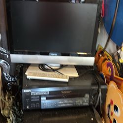 3 Pieces Of Electronics Bose Speaker, Sony Receiver And Panasonic tv 