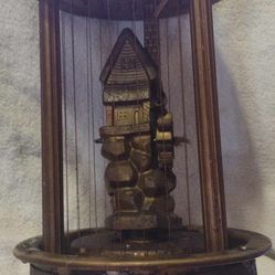 Vintage Water Wheel Oil Lamp