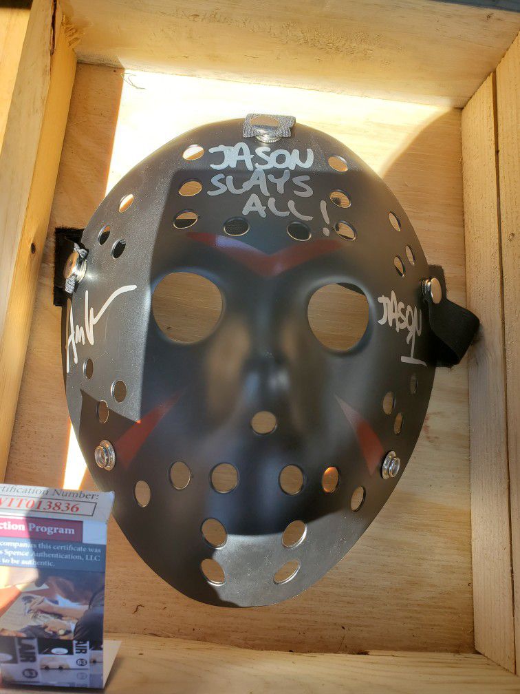 Friday The 13th Signed Json Mask (Young Jason) With COA