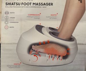 Sharper Image Spa Haven Sauna Shiatsu Foot Massager - White🆕️👌.
