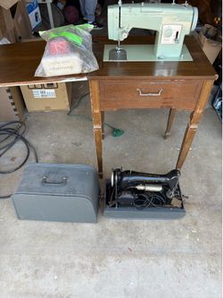 Vintage 1920s & 1970 sewing machines