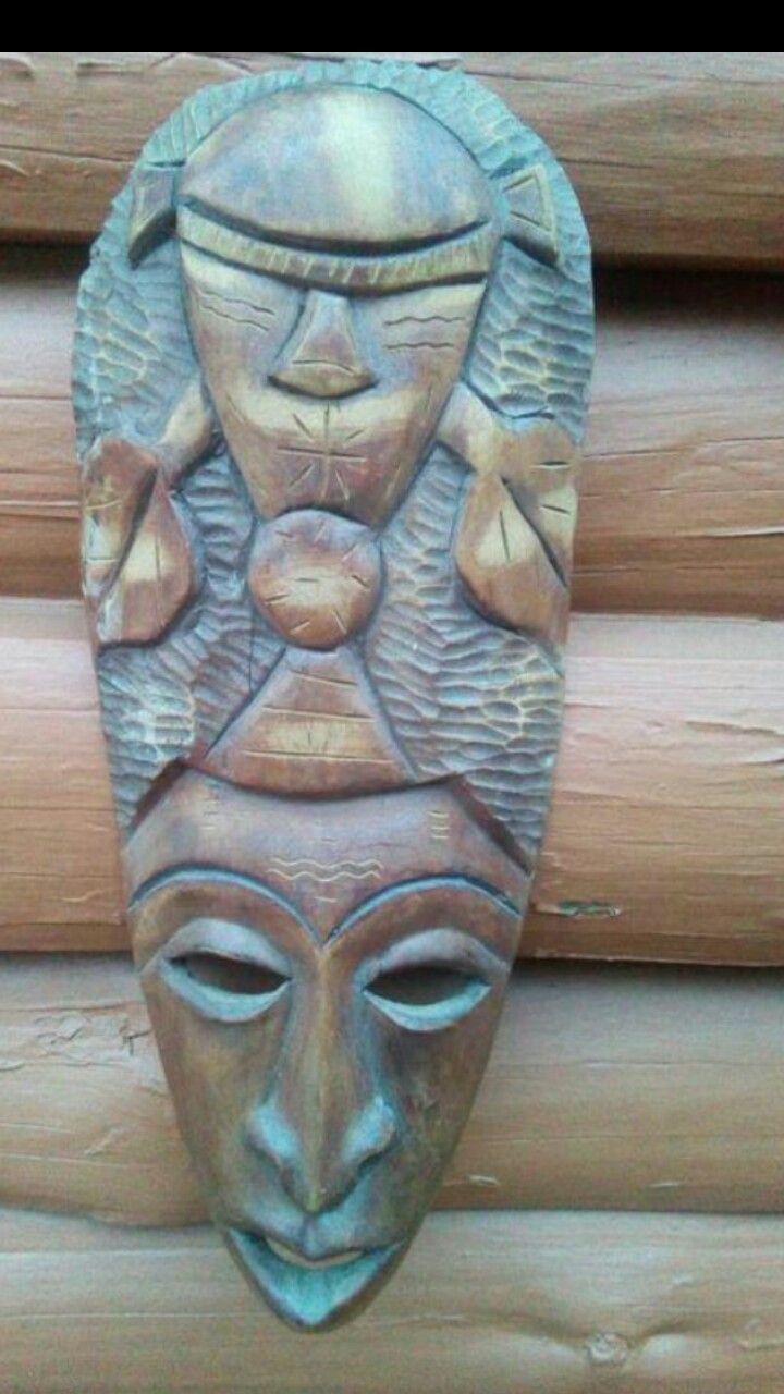 Hand Carved Tiki Mask