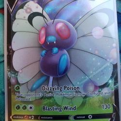 Pokemon TCG 2020 001/189 Butterfree V Full Art Holo