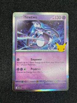 Pokémon 30th Celebration Mewtwo 063/128 Rare Holo