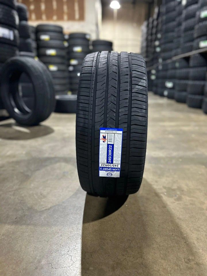 2453022 Lionsport Tires with free Install mount & balance 245-30-22.
