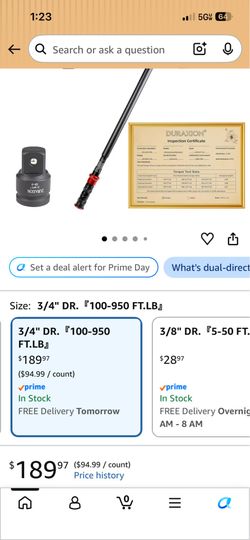 3/4” torque wrench