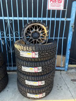 COMBAT STYLE RIMS LOCK 6X139 +1MM / 265/70/17 FALKEN AT4W INSTALLATION AND BALANCE INCLUDED 50,000 MILES WARRANTY
