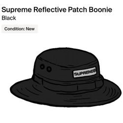Supreme Reflective Patch Boonie Black