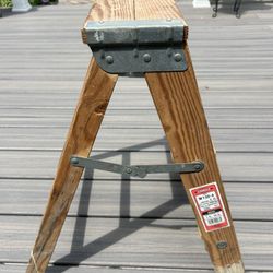 Vintage Wenner Wooden Step Stool 