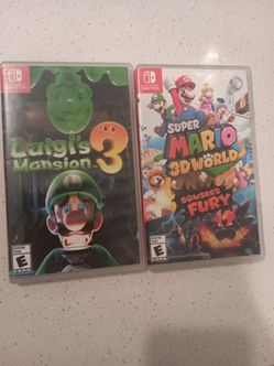 Nintendo Switch Game Bundle – Luigi's Mansion 3 & Super Mario 3D World