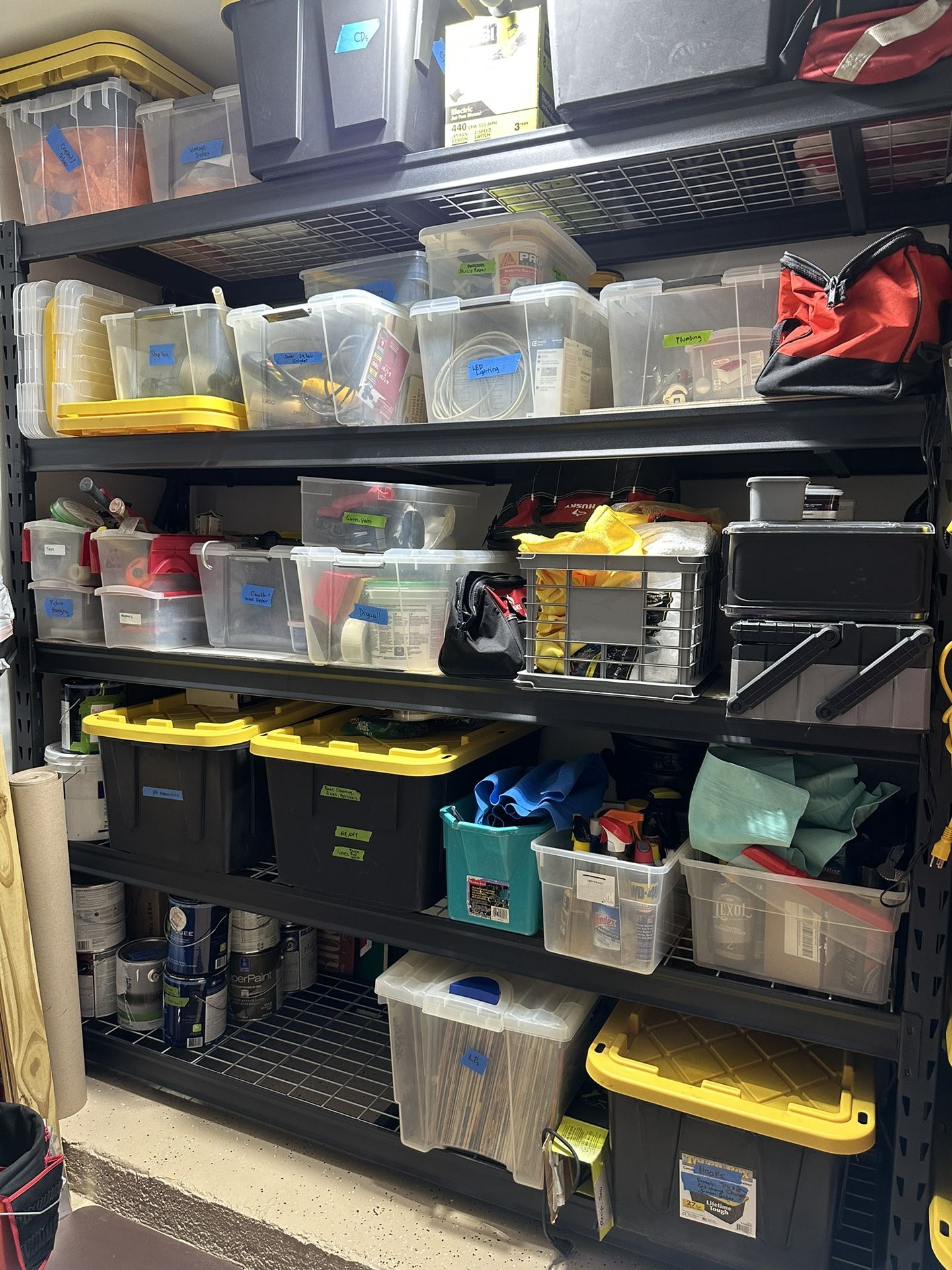 Whalen Industrial Garage Storage Shelf 77x24x72