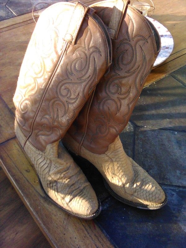 Authentic Boa Snake Boots