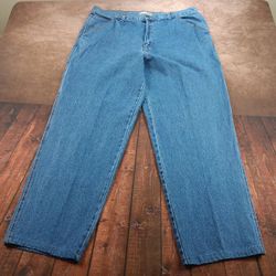 Vintage Distressed Timberland Pro Series Carpenter Jeans 42x30 Heavy Duty Work Pants Wide Leg Loose