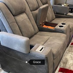 Ashley Next-Gen grey power sofa and loveseat❤️ only 39 down💫 $3899