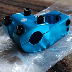 NEW Bicycle Bmx Threadless Stem Anodized Blue